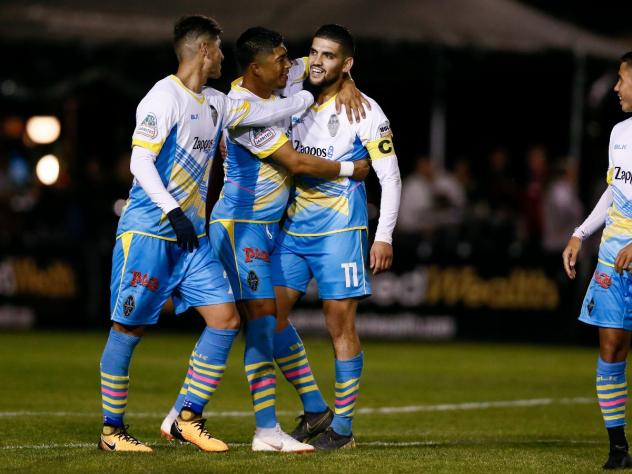 Irvin Raul Parra scored a brace in each of Las Vegas Lights FC's matches against Colorado Springs this season
