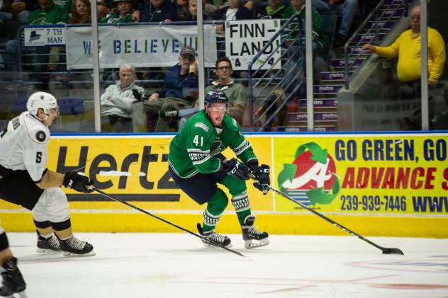 Florida Everblades forward Blake Winiecki