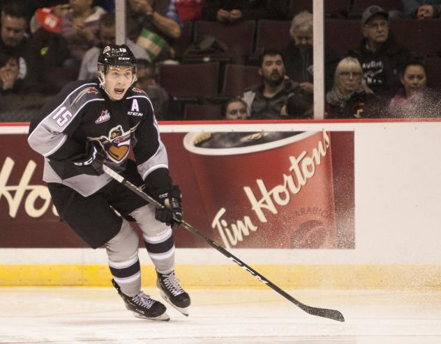 Forward Owen Hardy with the Vancouver Giants