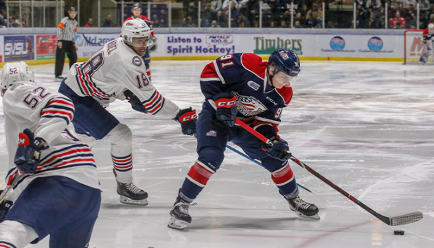 Saginaw Spirit left wing Cole Perfetti