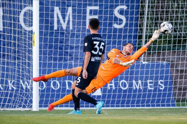 Colorado Springs Switchbacks FC goalkeeper Andre Rawls