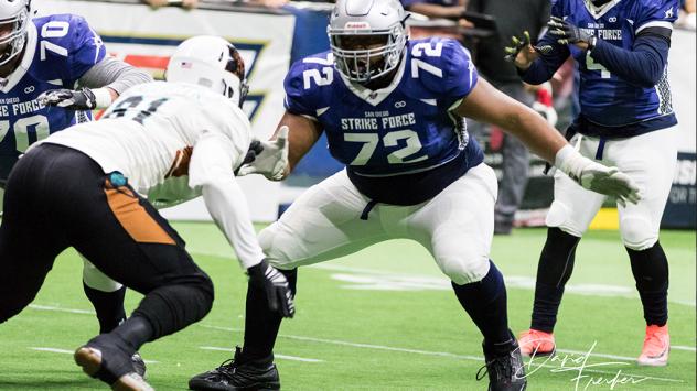 San Diego Strike Force offensive lineman Jonte Berry