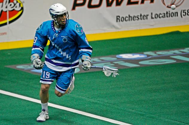 Zac Reid of the Rochester Knighthawks