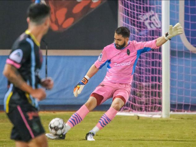 Las Vegas Lights FC goalkeeper Thomas Olsen