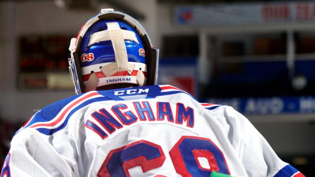 Kitchener Rangers goaltender Jacob Ingham