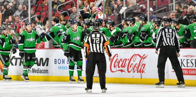 Texas Stars against the Iowa Wild