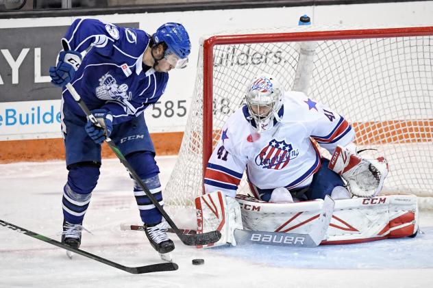 Rochester Americans goaltender Michael Houser