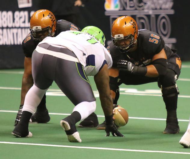 Arizona Rattlers offensive lineman Steven Gurrola