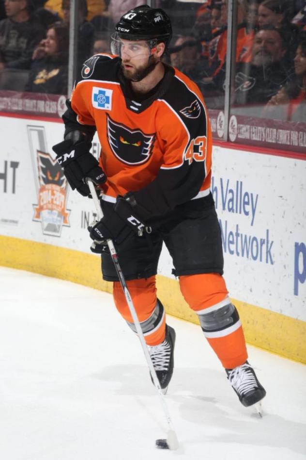 T.J. Brennan of the Lehigh Valley Phantoms