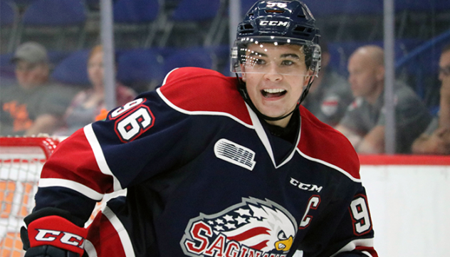 Saginaw Spirit left wing Damien Giroux