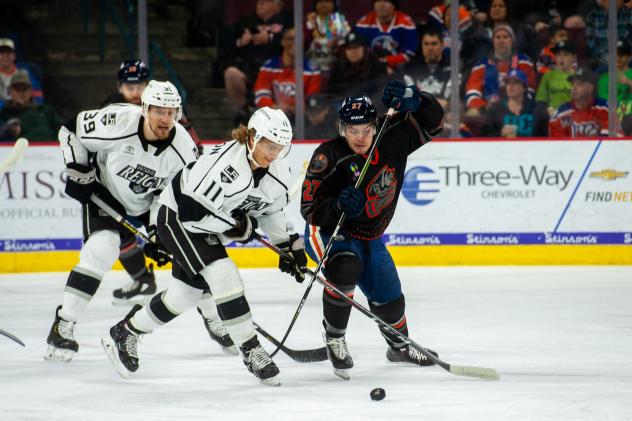 Forward Brad Morrison with the Ontario Reign