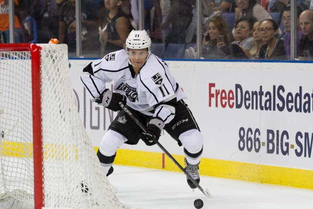 Forward Brad Morrison with the Ontario Reign