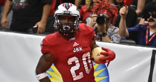 Jacksonville Sharks defensive back Tony Goodman