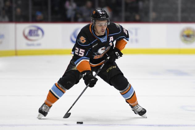 San Diego Gulls center Sam Carrick