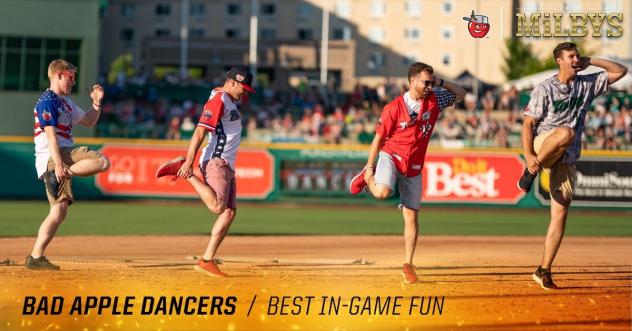 Fort Wayne TinCaps Bad Apple Dancers