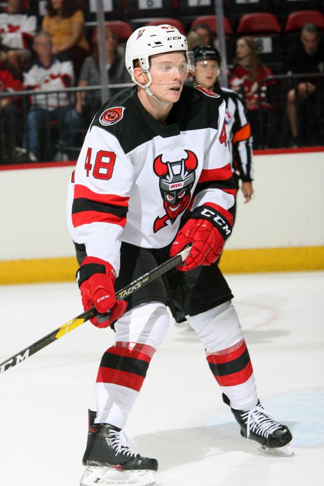 Binghamton Devils defenseman Kelly Summers