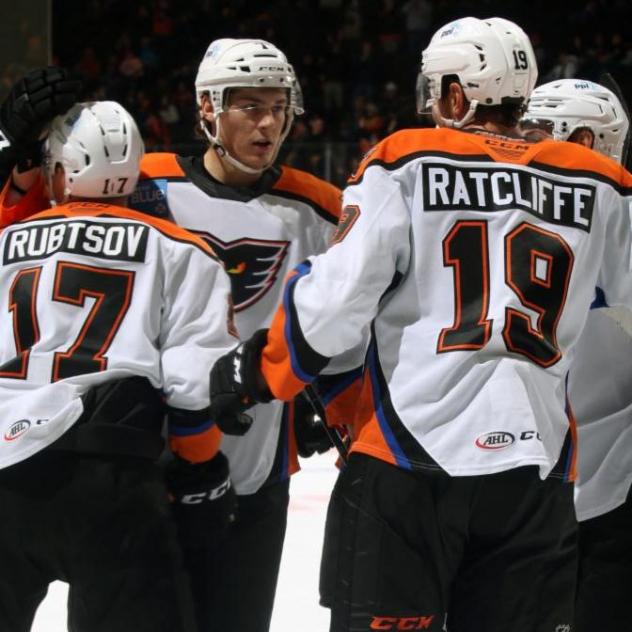 Lehigh Valley Phantoms huddle
