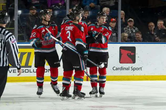 Kelowna Rockets huddle up