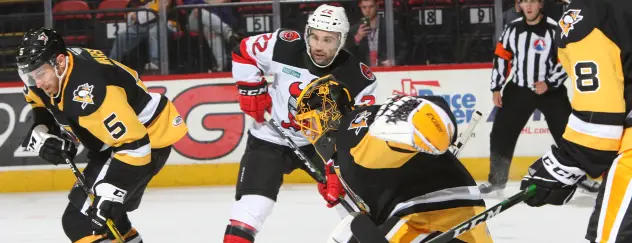 Binghamton Devils battle the Wilkes-Barre/Scranton Penguins