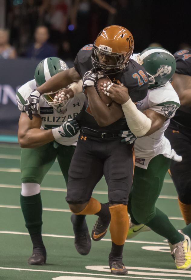 Arizona Rattlers running back Shadrach Thornton