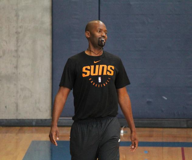NAZ Suns assistant coach Jhared Simpson