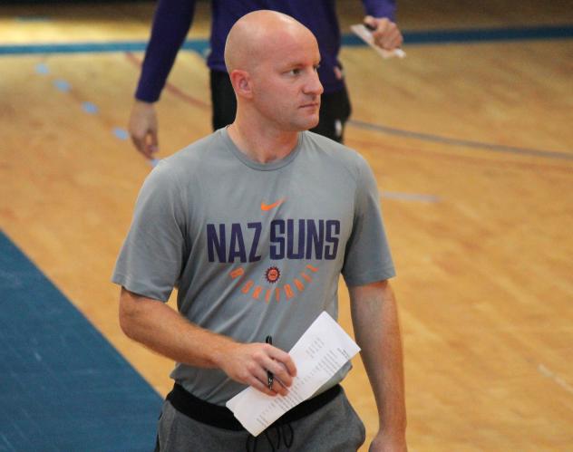 NAZ Suns assistant coach Tanner Massey