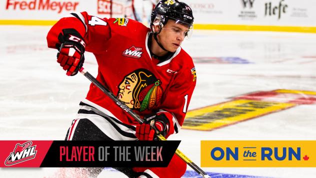 Portland Winterhawks forward Jake Gricius