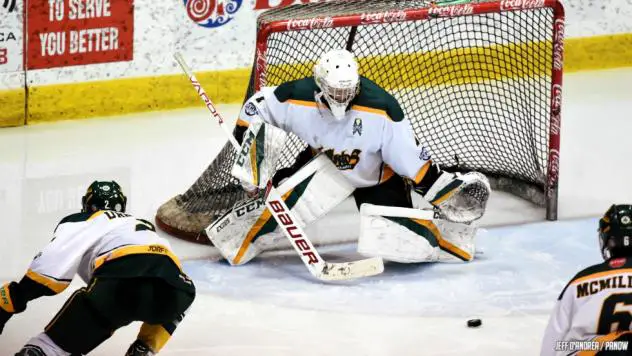 Prince George Cougars goaltender Carter Woodside