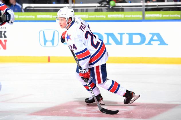 Rochester Americans defenseman Lawrence Pilut
