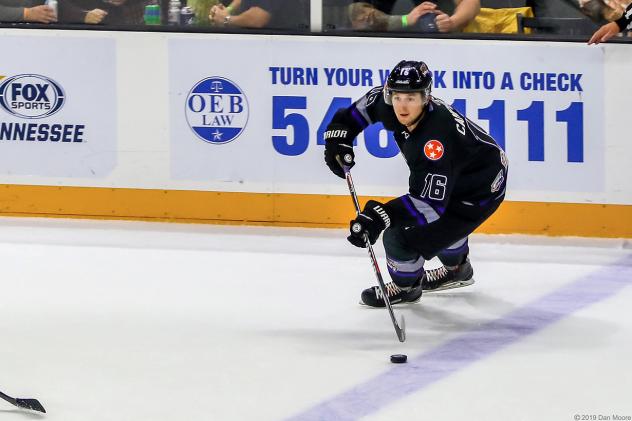 Defenseman Ben Campbell with the Knoxville Ice Bears