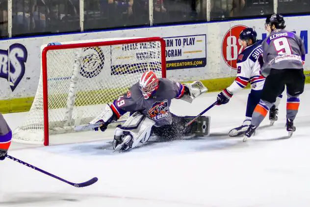Goaltender Cody Porter with the Knoxville Ice Bears