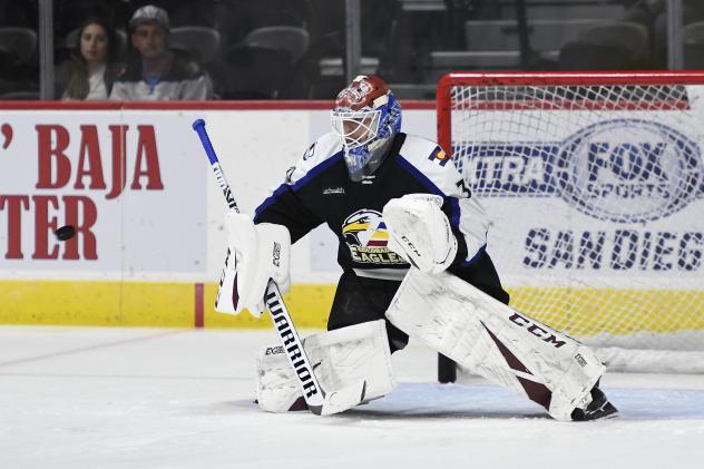 Colorado Eagles goaltender Adam Werner