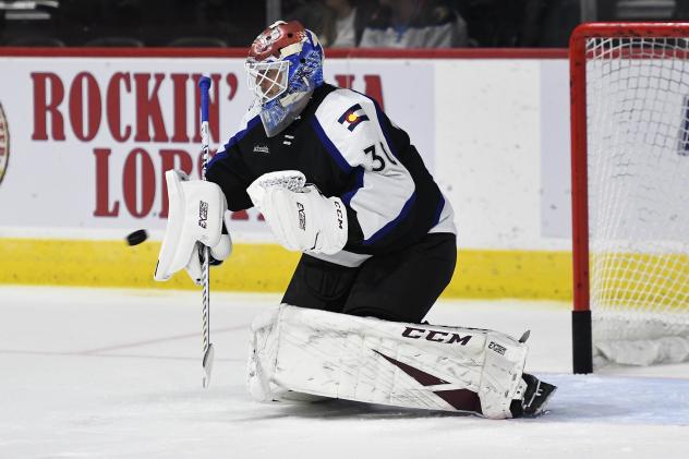 Colorado Eagles goaltender Adam Werner