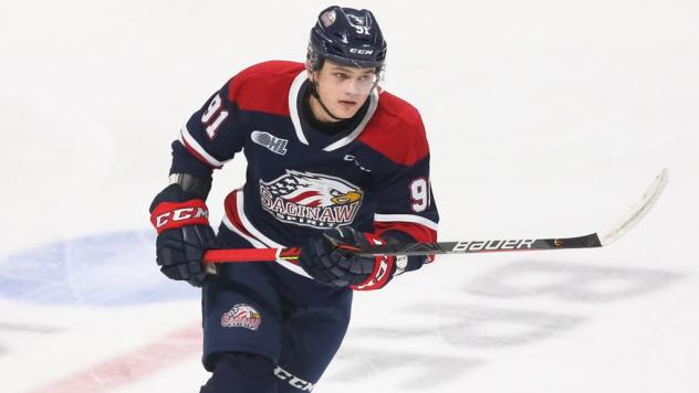 Cole Perfetti of the Saginaw Spirit