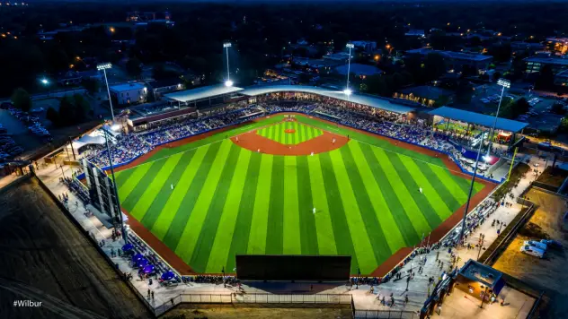 Opening night at BB&T Point Ballpark, home of the High Point Rockers