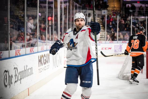 Springfield Thunderbirds after a goal against the Lehigh Valley Phantoms