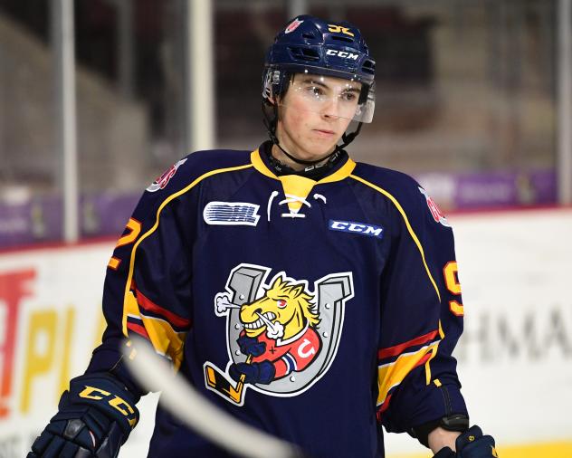 Forward Sam Rhodes with the Barrie Colts