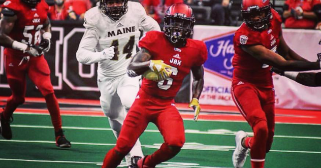 Jacksonville Sharks defensive back Dallas Jackson