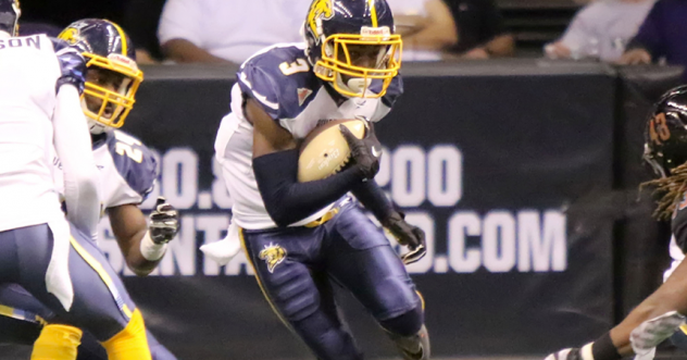 Wide receiver Marquel Wade with the Cedar Rapids River Kings