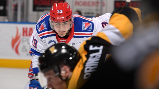 Kitchener Rangers face off with the Kingston Frontenacs
