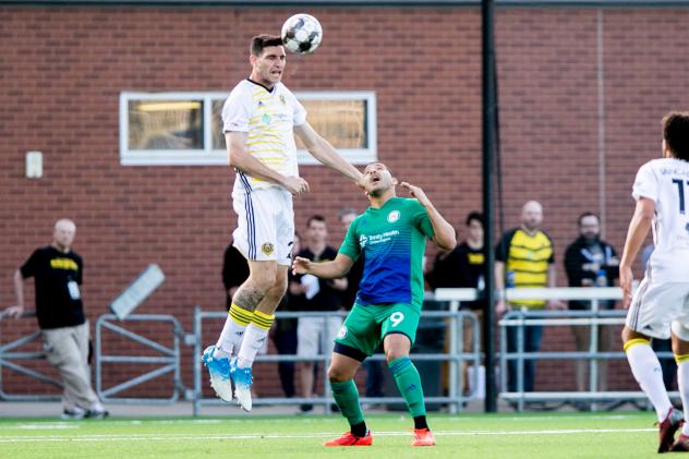 Pittsburgh Riverhounds SC center back Joe Greenspan
