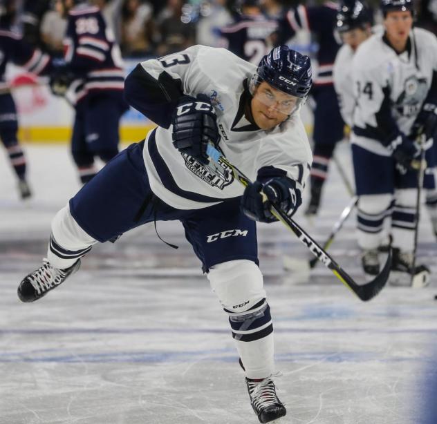 Jake Randolph with the Jacksonville IceMen