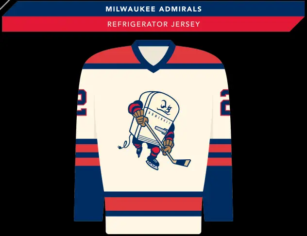 Milwaukee Admirals refrigerator jersey