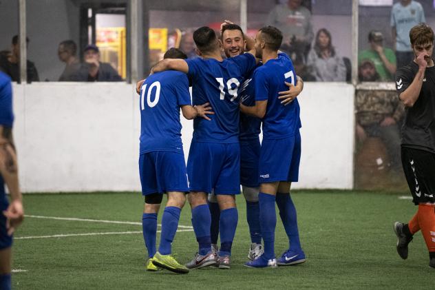 Kansas City Comets celebrate a goal