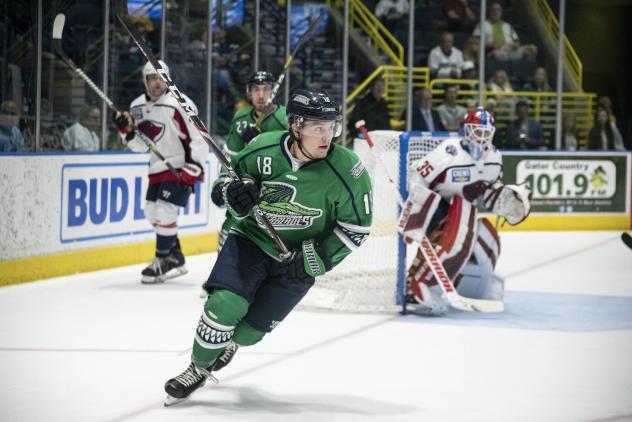 Florida Everblades forward Zach Magwood vs. the South Carolina Stingrays