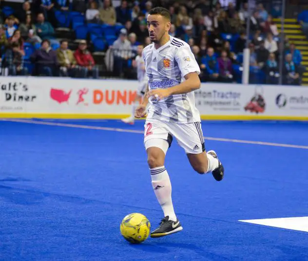 Juan Pereira of the Baltimore Blast vs. Utica City FC