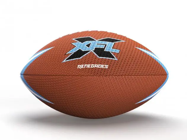 Dallas Renegades official XFL gameball