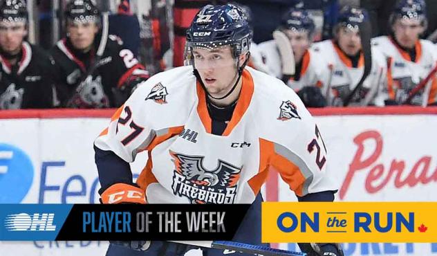 Flint Firebirds defenceman Riley McCourt