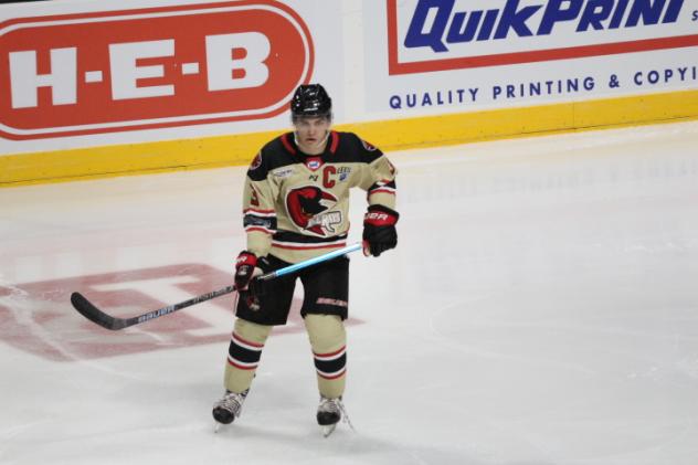 Corpus Christi IceRays co-captain Tyler Love