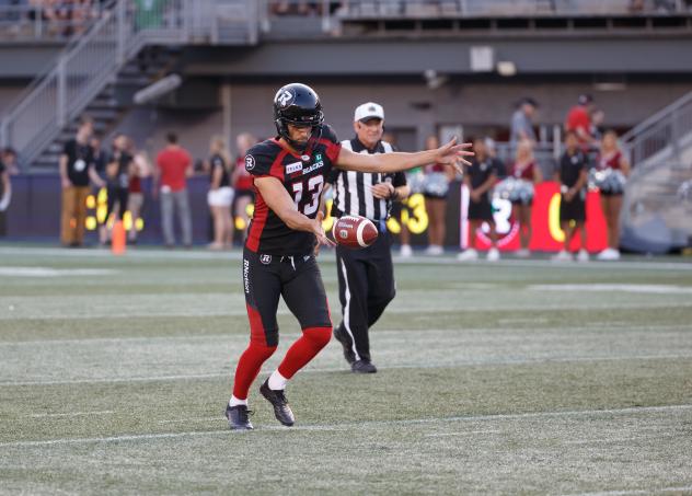 Ottawa RedBlacks punter Richie Leone